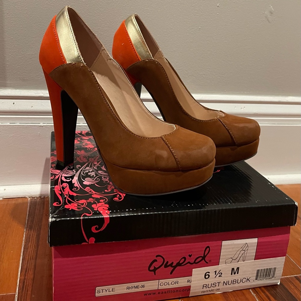 Qupid Rust Nubuck 6.5 M